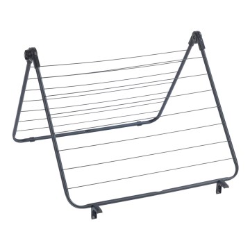 WENKO 63003100 - Tørrestativ CHAMPION 65x114 cm sort