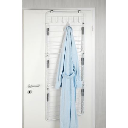 WENKO 63010800 - Tørrestativ til vasketøj 51x142 cm hvid/grå