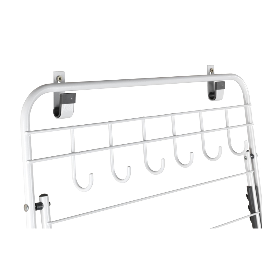 WENKO 63010800 - Tørrestativ til vasketøj 51x142 cm hvid/grå