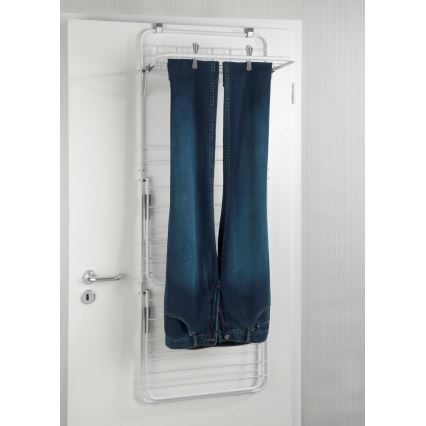 WENKO 63010800 - Tørrestativ til vasketøj 51x142 cm hvid/grå