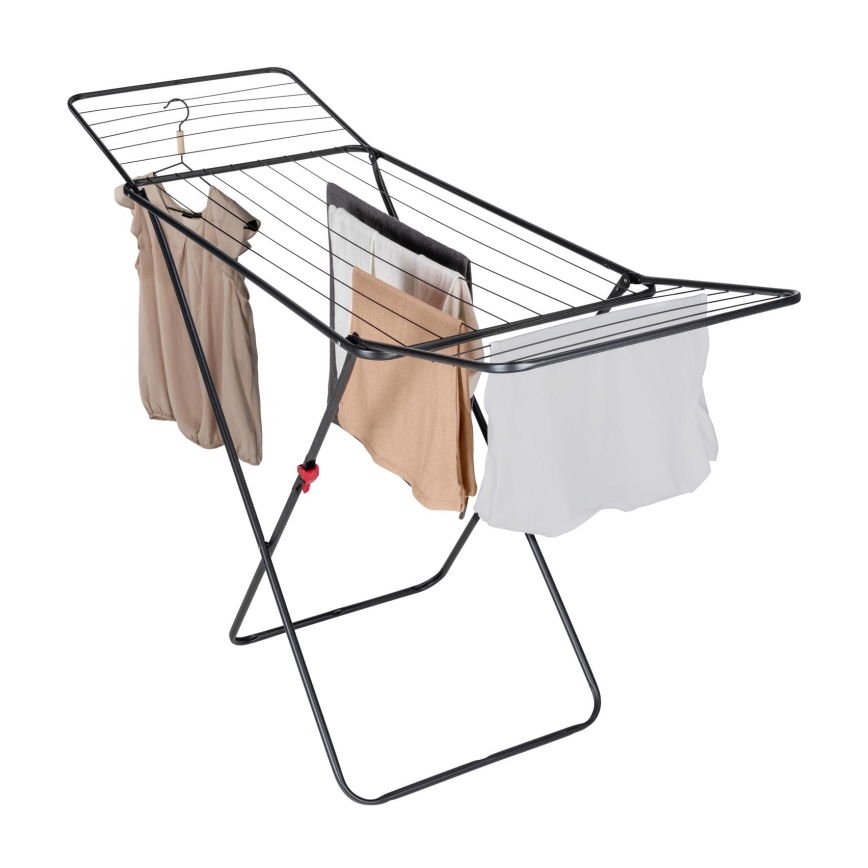 WENKO 63015100 - Tørrestativ CHAMPION 170x98 cm sort