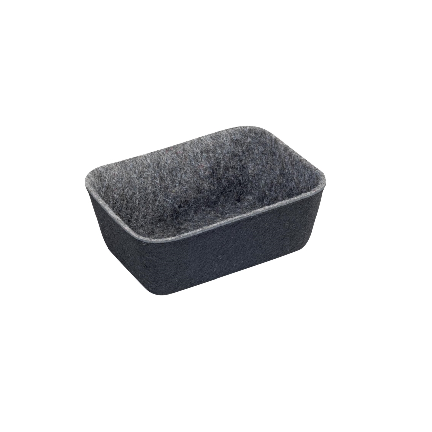 WENKO 64502100 - Skuffeindsats FELT 28,5x20 cm grå