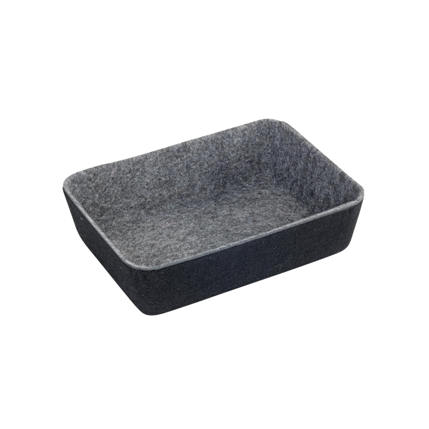 WENKO 64502100 - Skuffeindsats FELT 28,5x20 cm grå