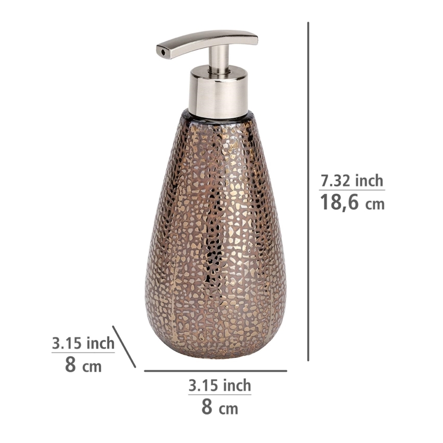 WENKO 69109800 - Badeværelsessæt MARRAKESH 12,5x41 cm brun