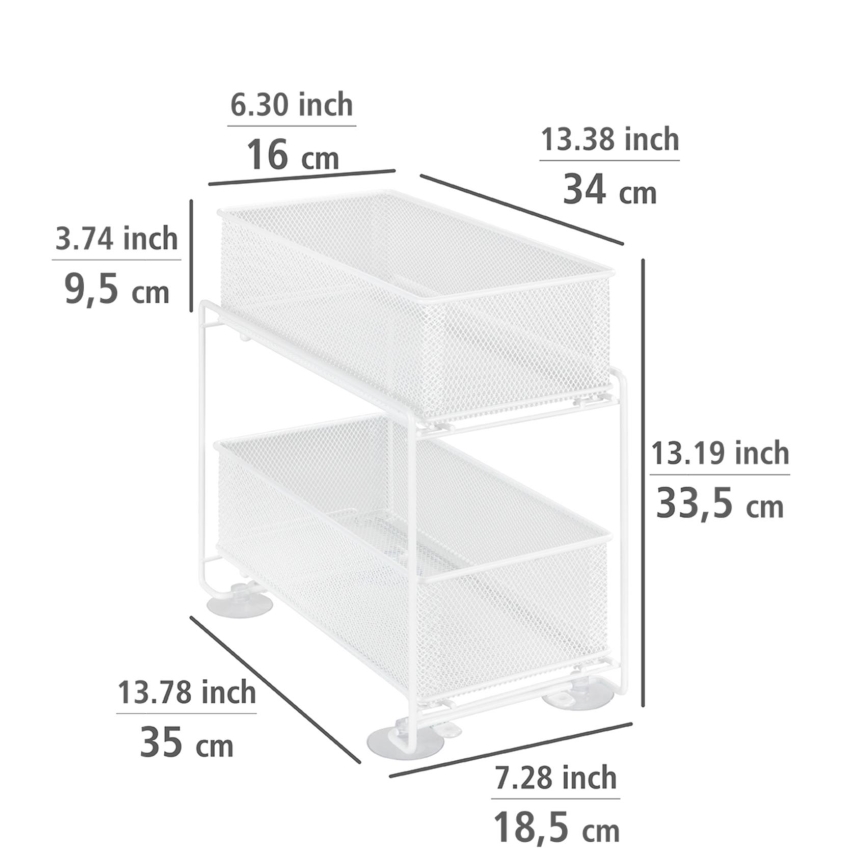 WENKO 69769800 - GIOMA-holder 35 x 33,5 cm hvid