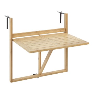 WENKO 69806800 - Bord WAIKIKI 64x65 cm hvid/brun
