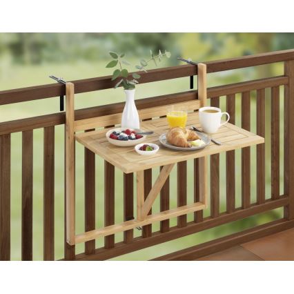 WENKO 69806800 - Bord WAIKIKI 64x65 cm hvid/brun