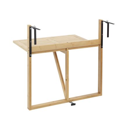 WENKO 69806800 - Bord WAIKIKI 64x65 cm hvid/brun