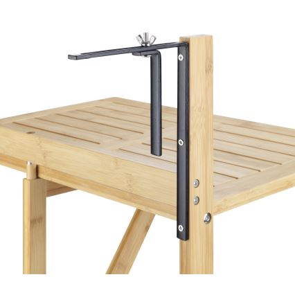 WENKO 69806800 - Bord WAIKIKI 64x65 cm hvid/brun