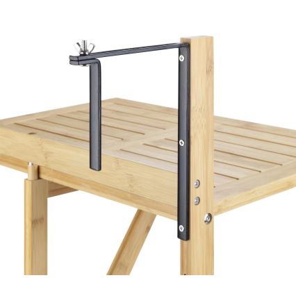 WENKO 69806800 - Bord WAIKIKI 64x65 cm hvid/brun