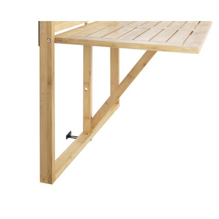 WENKO 69806800 - Bord WAIKIKI 64x65 cm hvid/brun
