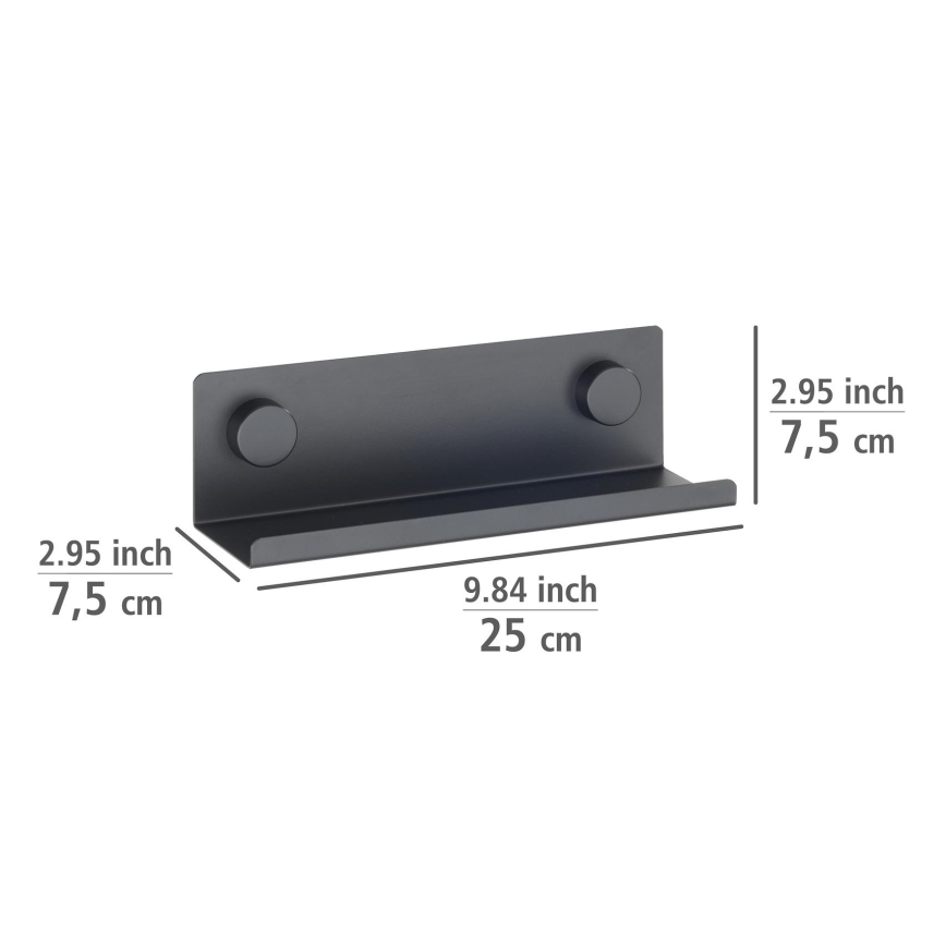 WENKO 71145800 - Stativ JET 25x7,5 cm sort