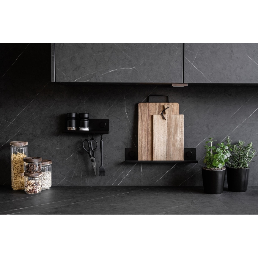 WENKO 71145800 - Stativ JET 25x7,5 cm sort