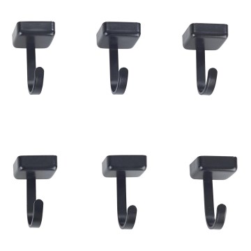 WENKO 71149800 - JET-kroge 2,2x3,9 cm, sort/sølv