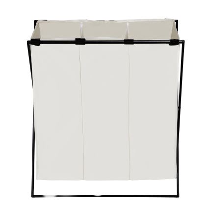 WENKO 71298800 - Vasketøjskurv TRIO 69x76 cm creme/sort