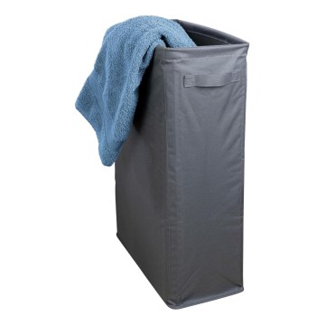 WENKO 71299800 - Vasketøjskurv SLIM 20x60 cm antracit