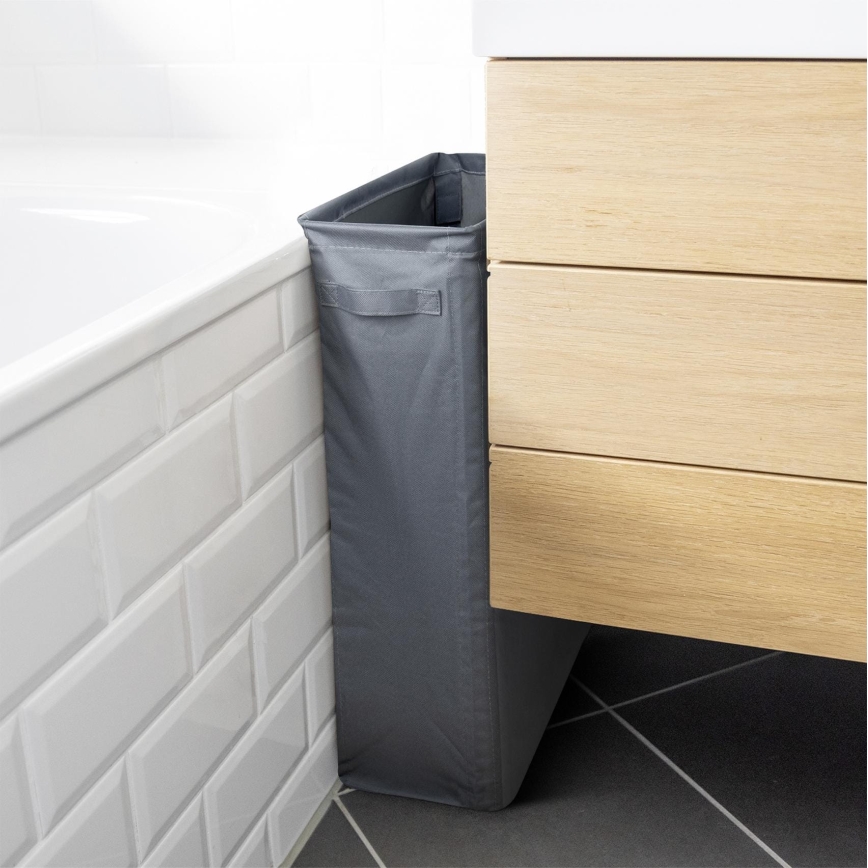 WENKO 71299800 - Vasketøjskurv SLIM 20x60 cm antracit