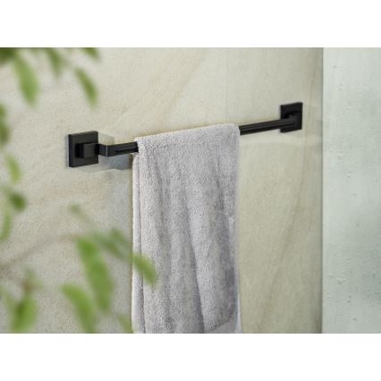 WENKO 71445800 - Håndklædestang VACUUM-LOC QUADRO ED 60,5x6 cm sort