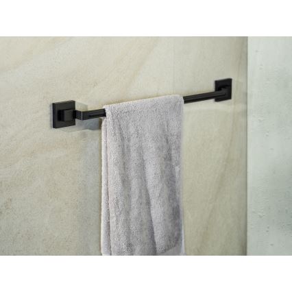 WENKO 71445800 - Håndklædestang VACUUM-LOC QUADRO ED 60,5x6 cm sort
