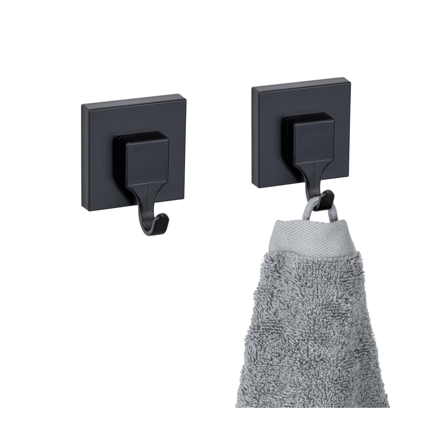 WENKO 71448800 - Krog VACUUM-LOC QUADRO ED 6x7 cm sort
