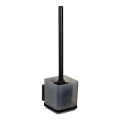 WENKO 71450800 - WC-sæt VACUUM-LOC QUADRO ED 9,5x37 cm sort
