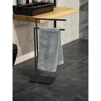 WENKO 71555800 - Håndklædestativ RECCO 48x80,5 cm sort