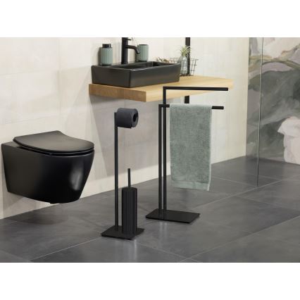 WENKO 71555800 - Håndklædestativ RECCO 48x80,5 cm sort