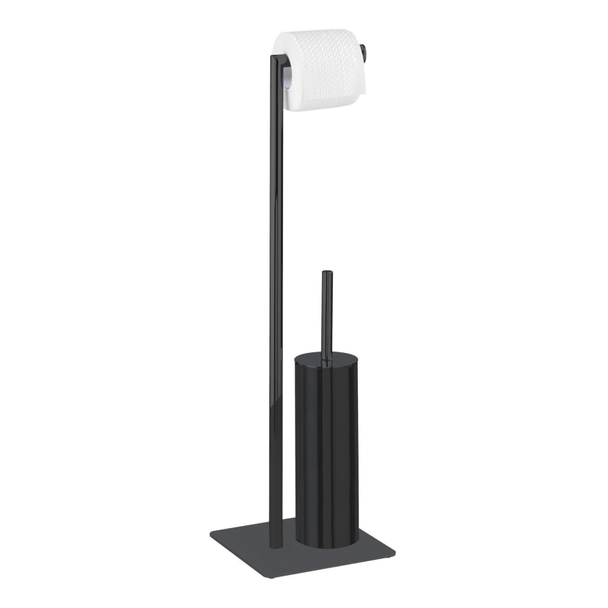 WENKO 71556800 - WC-sæt RECCO 20x71,5 cm sort