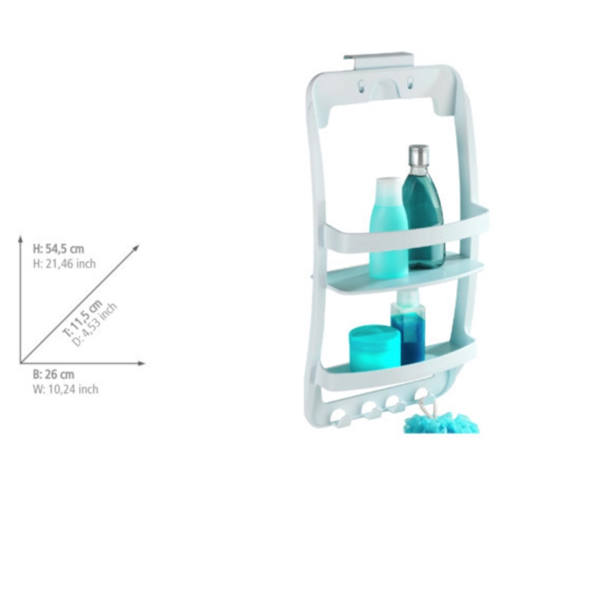 WENKO 8409100 - Reol UNIVERSAL 26x54,5 cm hvid