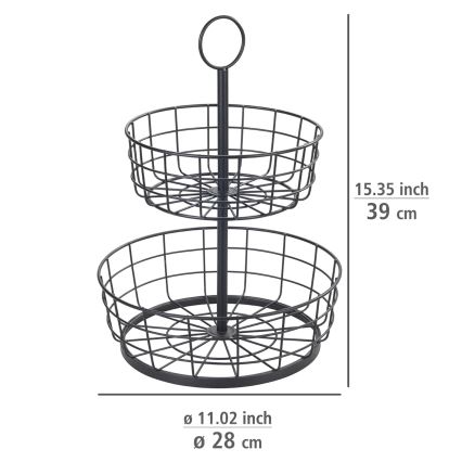 WENKO 88740800 - Kurv LOFT 28x39 cm sort