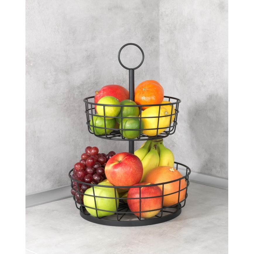 WENKO 88740800 - LOFT-kurv 28 x 39 cm, sort