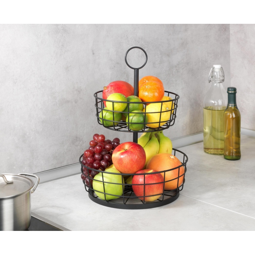 WENKO 88740800 - LOFT-kurv 28 x 39 cm, sort