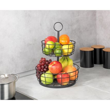 WENKO 88740800 - LOFT-kurv 28 x 39 cm, sort