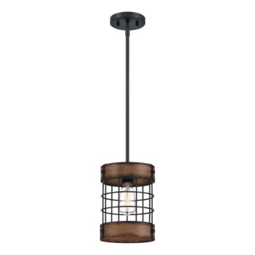 Westinghouse 61179 - Pendel LANGSTON 1xE27/60W/230V barnwood