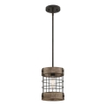 Westinghouse 61180 - Pendel med kabel LANGSTON 1xE27/60W/230V Ø 19 cm fyrretræ