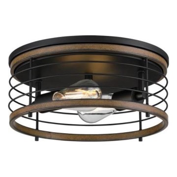 Westinghouse 61250 - Loftlampe ACKTON 2xE27/60W/230V barnwood