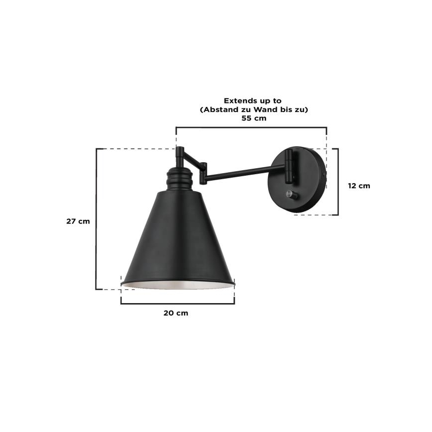 Westinghouse 61254 - Væglampe TROCADERO 1xE27/60W/230V