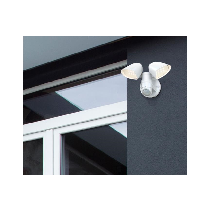 Westinghouse 63642 - LED projektør med sensor 2xLED/8,75W/230V IP44