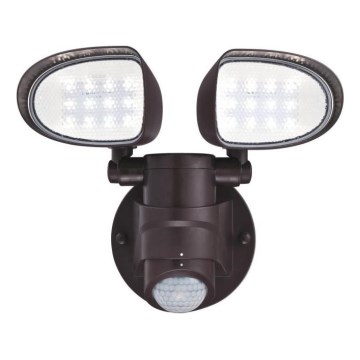 Westinghouse 63643 - LED projektør med sensor 2xLED/8,75W/230V IP44