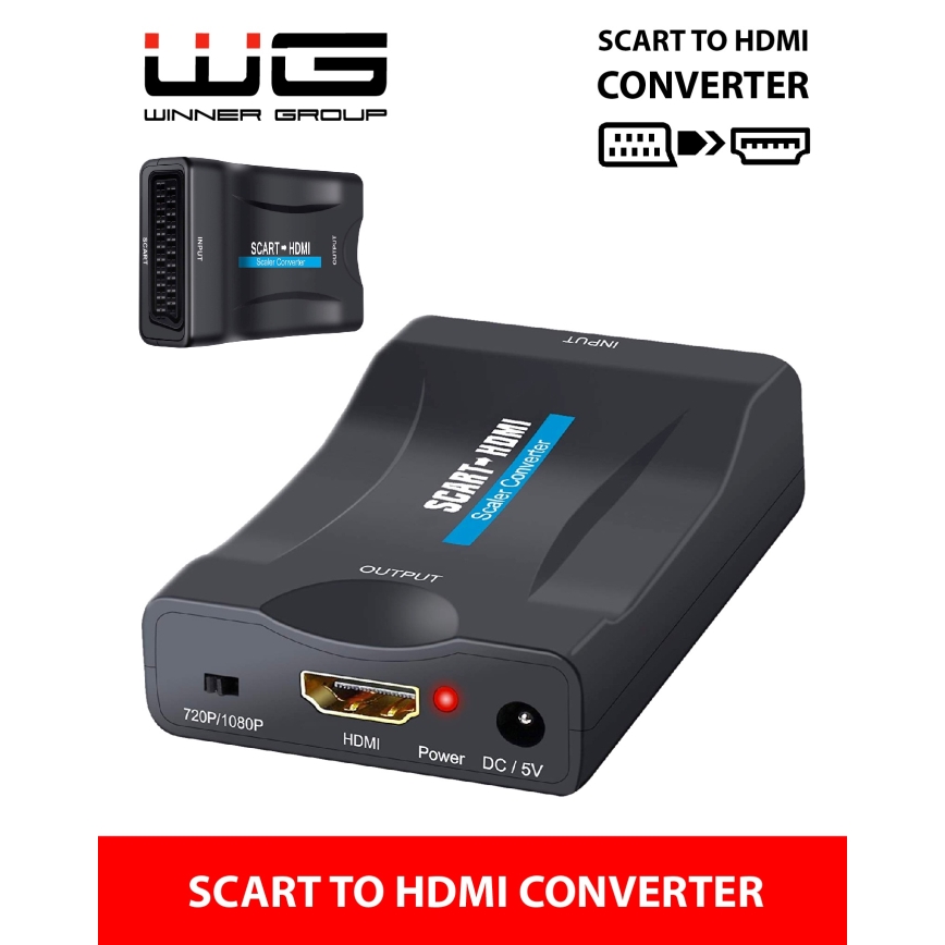 Winner Group - Audio video omformer SCART til HDMI