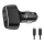 Winner Group - Biloplader 1xUSB-C + 1xUSB-A Power Delivery 63W + USB-kabel USB-C / USB-C 1 m sort