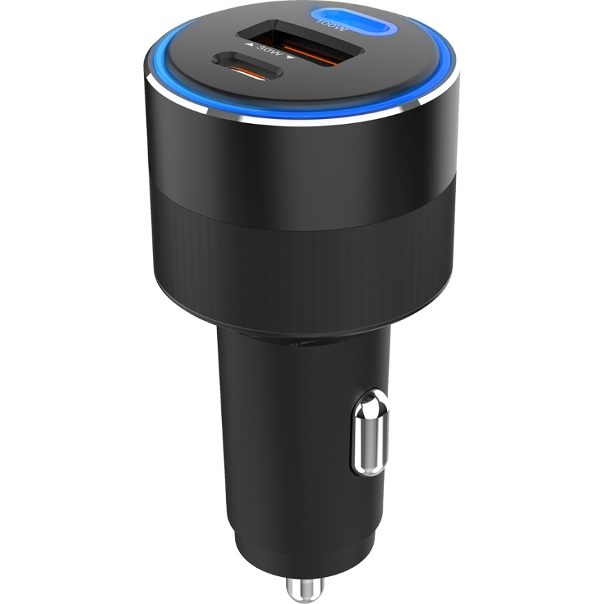 Winner Group - Biloplader 2xUSB-C + 1xUSB-A Power Delivery 130W sort
