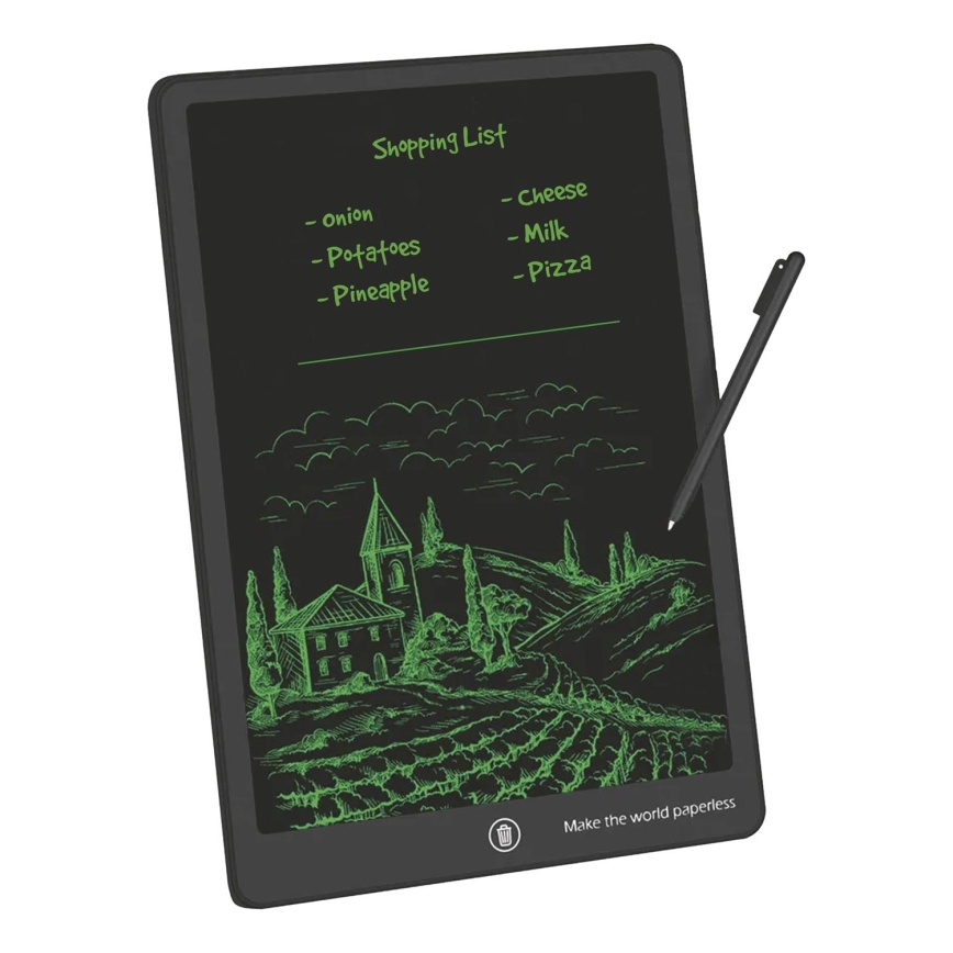 Winner Group - Elektronisk tegnetavle 15" 1xCR2032 sort