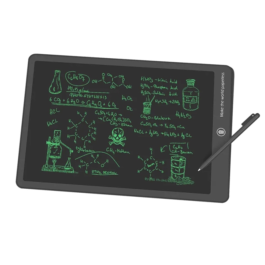 Winner Group - Elektronisk tegnetavle 15" 1xCR2032 sort