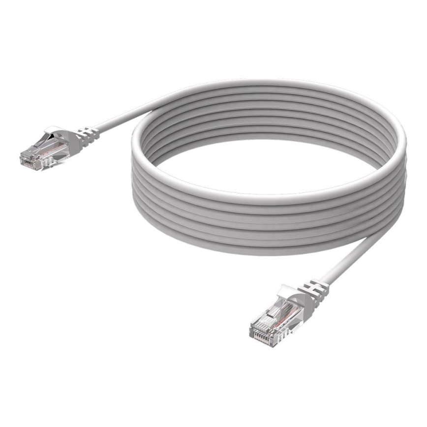 Winner Group - Ethernet-netværkskabel RJ45 / RJ45 CAT-6 5 m hvid