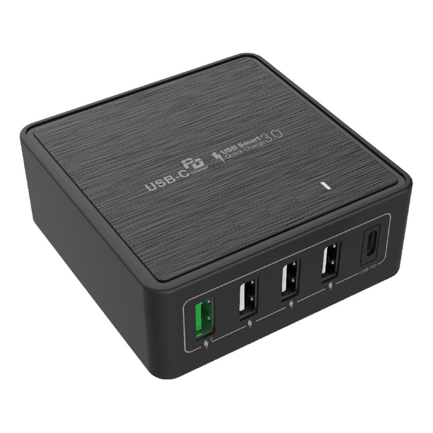 Winner Group - Hurtigoplader 5xUSB-C Power Delivery 60W sort