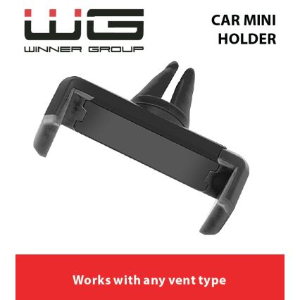 Winner Group - Justerbar telefonholder til bilen, sort