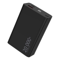 Winner Group - Powerbank med display 20000 mAh 20W Power Delivery sort