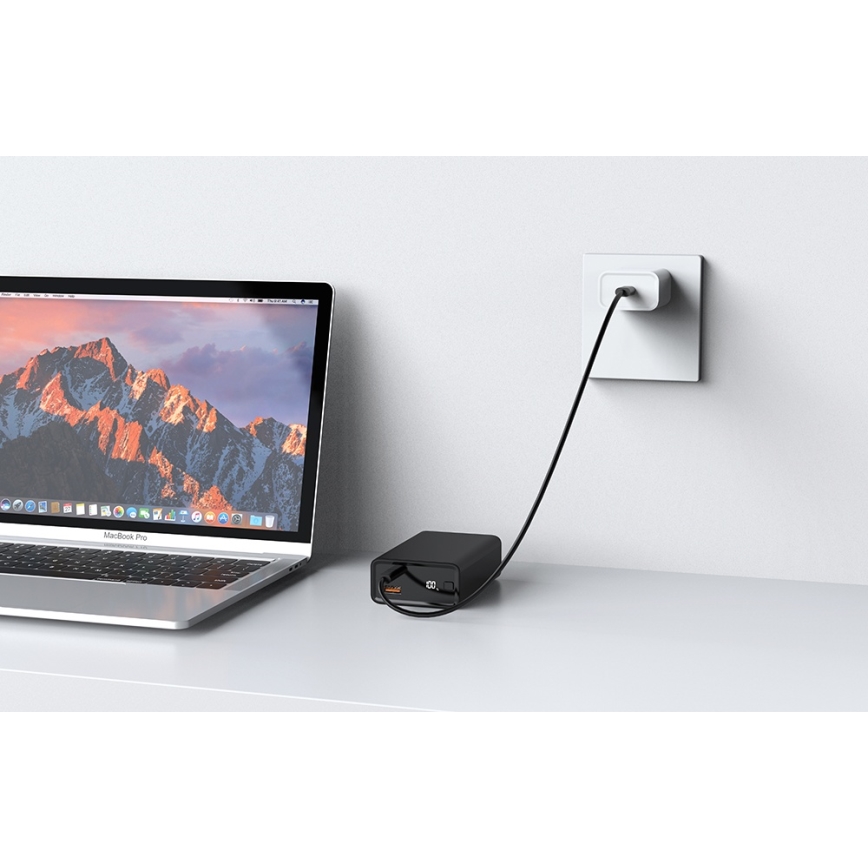 Winner Group - Powerbank med display 20000 mAh 20W Power Delivery sort