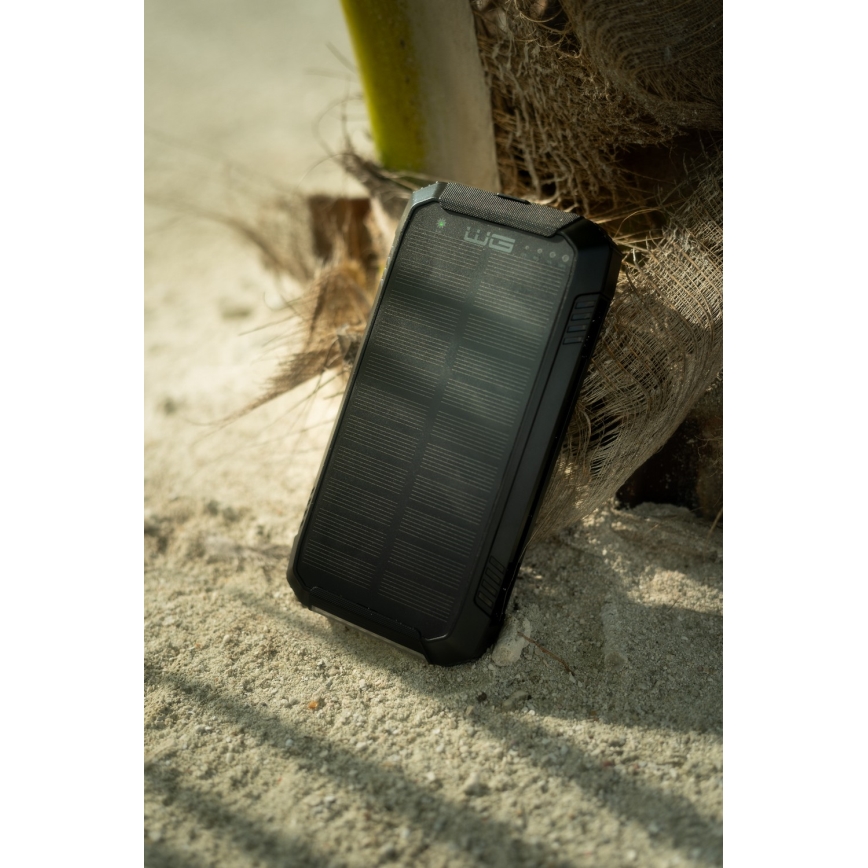 Winner Group - Powerbank med trådløs opladning og solpanel 20000 mAh 20W PD